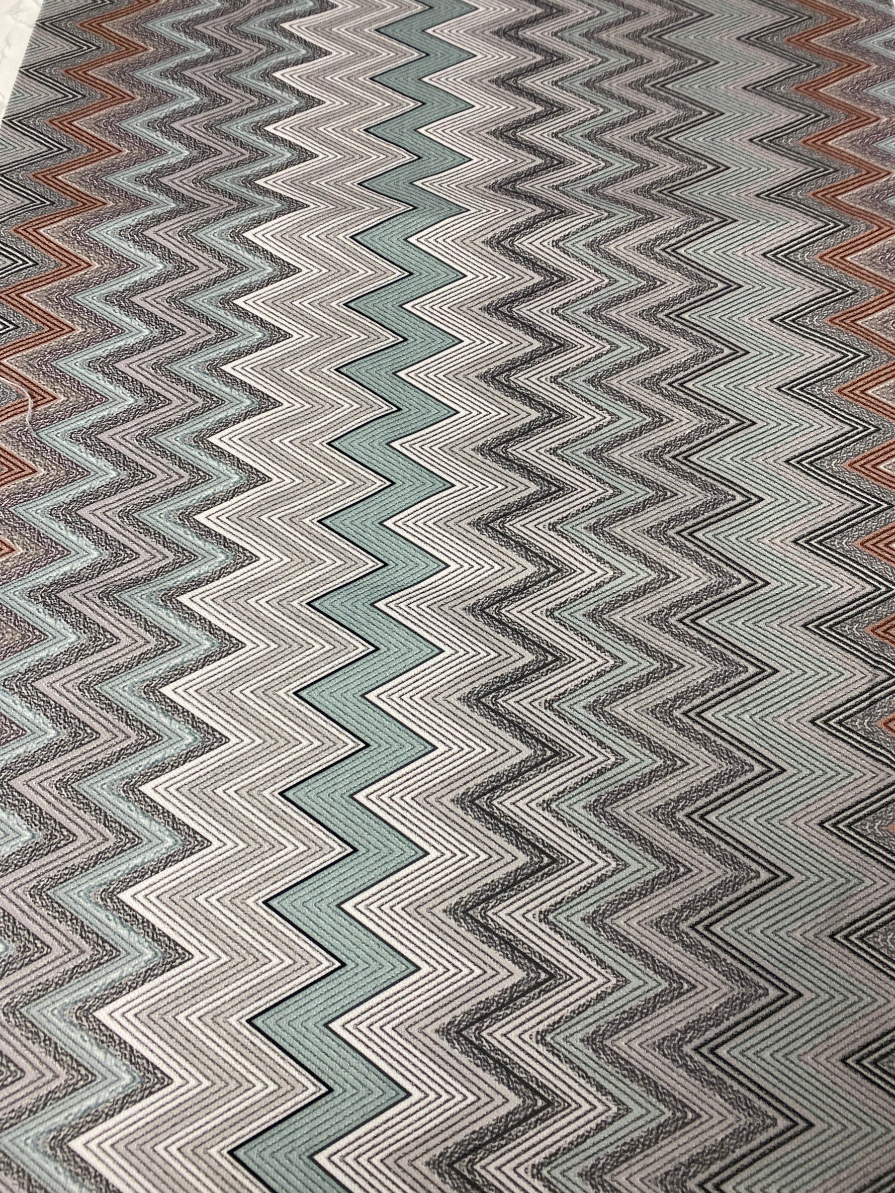 Geometric Chevron Pattern Fabric by the Metre -