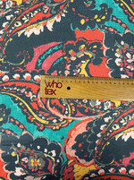 Abstract Paisley Print Chiffon Fabric by the Metre - Whotex Fabrics London