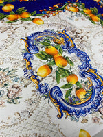 Baroque Lemon & Cherub Crepe Fabric by the Metre – Luxury - Whotex Online Fabric Store