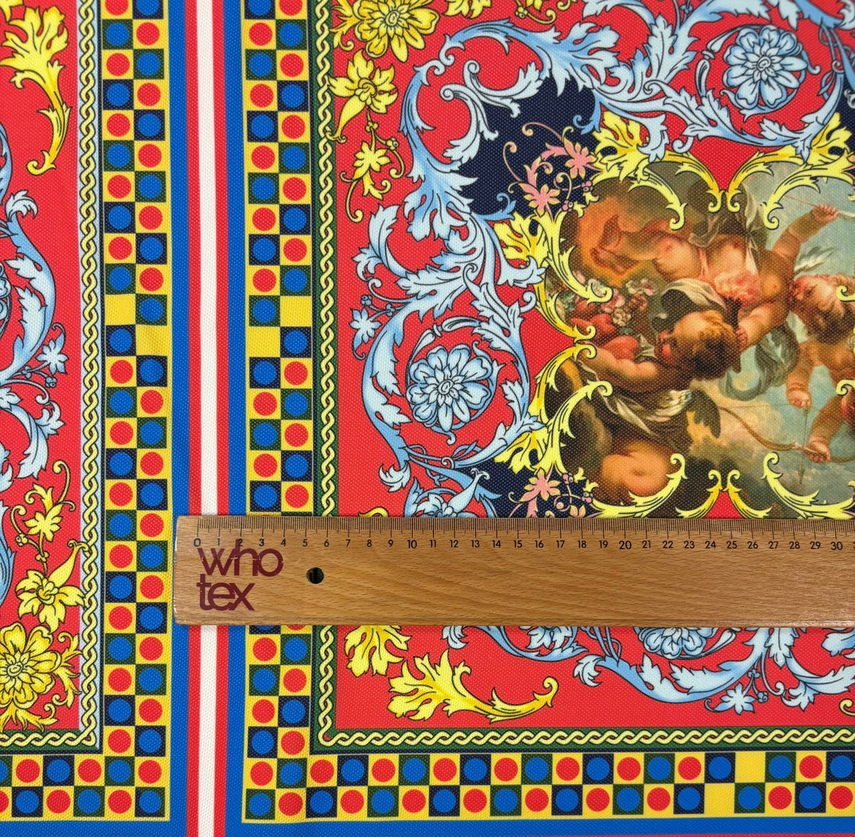 Baroque Medallion Upholstery Fabric by the Metre - Whotex Fabrics London
