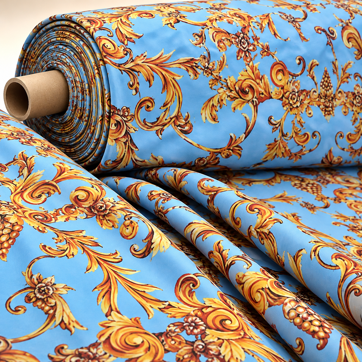 Baroque Print Fabric by the Metre - Whotex Fabrics London