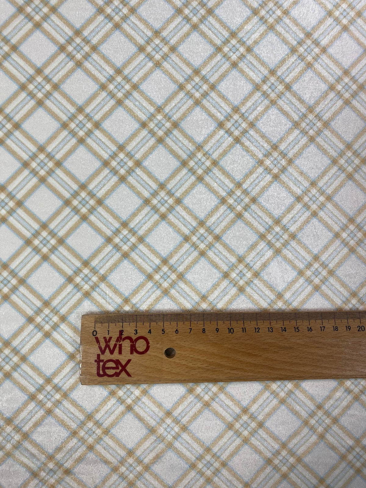 Beige Check Velvet Fabric Velvet Fabric by the Metre - Whotex Fabrics London