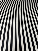 Black and White Striped Fabric by the Metre | Dressmaking - Whotex Fabrics London