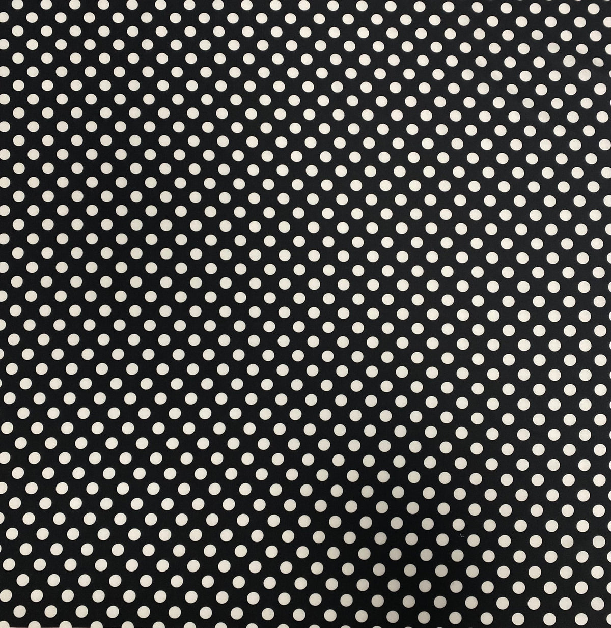 Black Polka Dot Fabric – Classic White Spot Print by the Metre - Whotex Fabrics London
