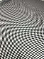 Black & White Checkered Spandex Fabric by the Metre - Whotex Fabrics London