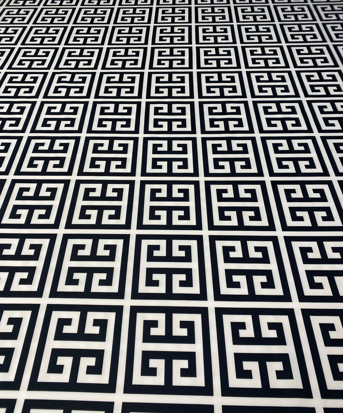 Black & White Geometric Upholstery Fabric by the Metre - Whotex Fabrics London