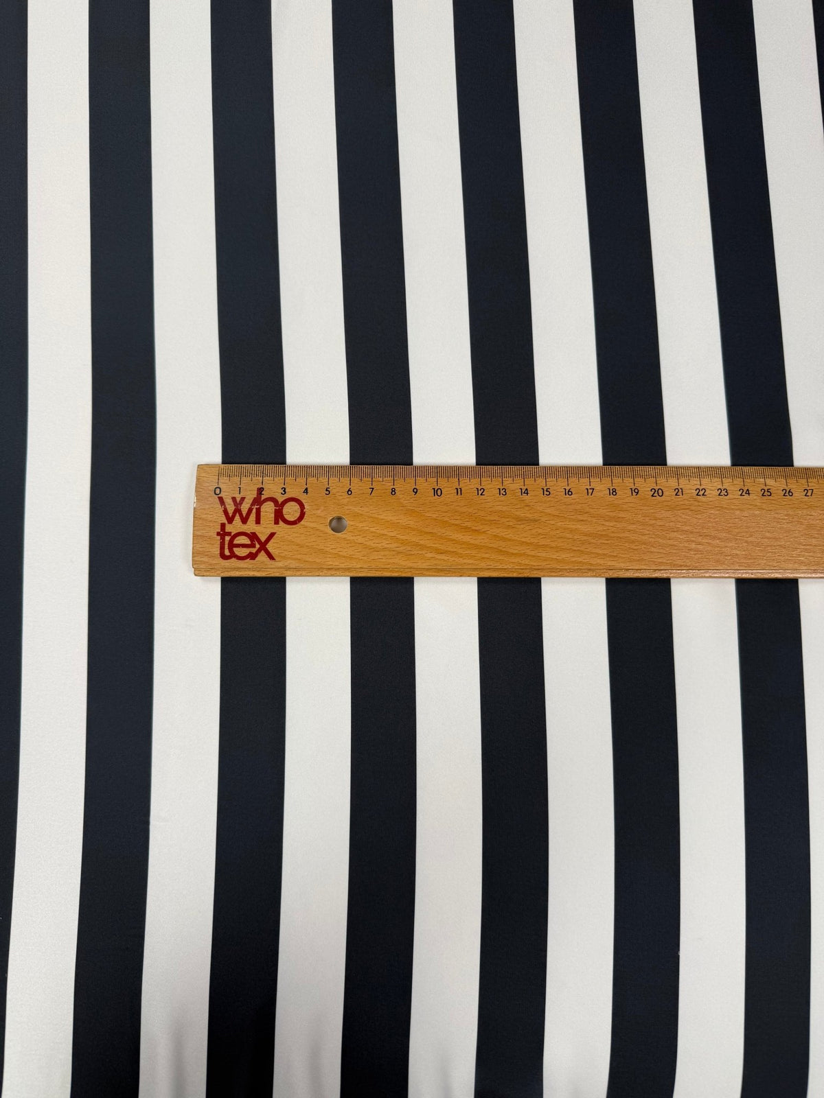 Black White Stripe Satin Fabric by the Metre - Whotex Fabrics London