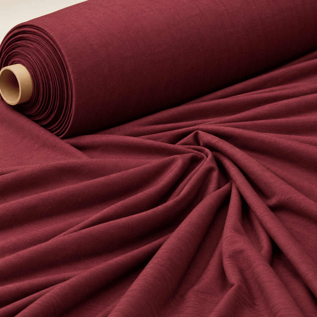 Burgundy Modal Stretch Jersey Fabric by the Metre - Whotex Fabrics London