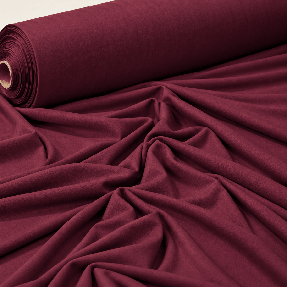 Burgundy Soft Stretch Viscose Jersey Fabric - Whotex Fabrics London