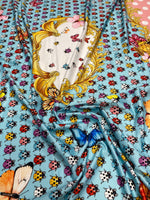 Butterfly & Ladybird Print Lycra Stretch Fabric by the Metre - Whotex Fabrics London