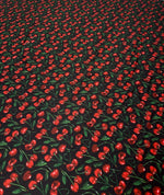 Cherry Print Fabric by the Metre - Whotex Fabrics London