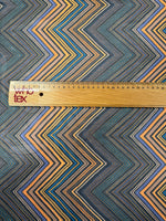 Chevron Print Chiffon Fabric by the Metre - Whotex Fabrics London