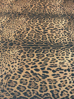 Classic Leopard Print Lurex Fabric by the Metre - Whotex Fabrics London