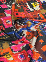 Colourful Tribal Sequin Fabric by the Metre - Whotex Fabrics London