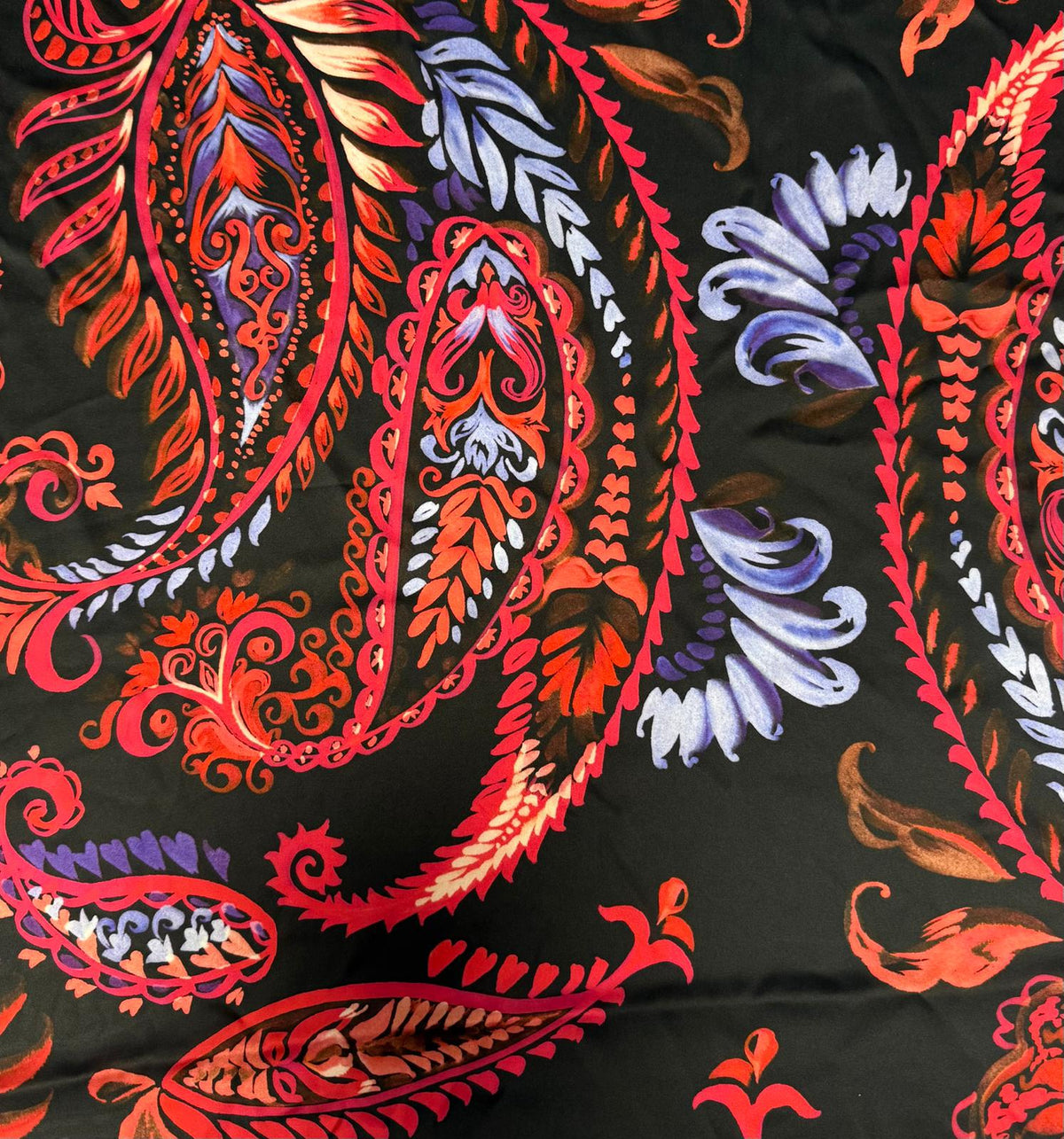 Elegant Paisley Pattern Fabric by the Metre – Soft & Stylish - Whotex Fabrics London