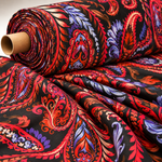 Elegant Paisley Pattern Fabric by the Metre – Soft & Stylish - Whotex Fabrics London