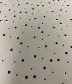 Elegant Polka Dot Fabric – Soft Beige with Black Dots - Whotex Fabrics London