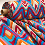 Geometric Print Fabric by the Metre - Whotex Fabrics London