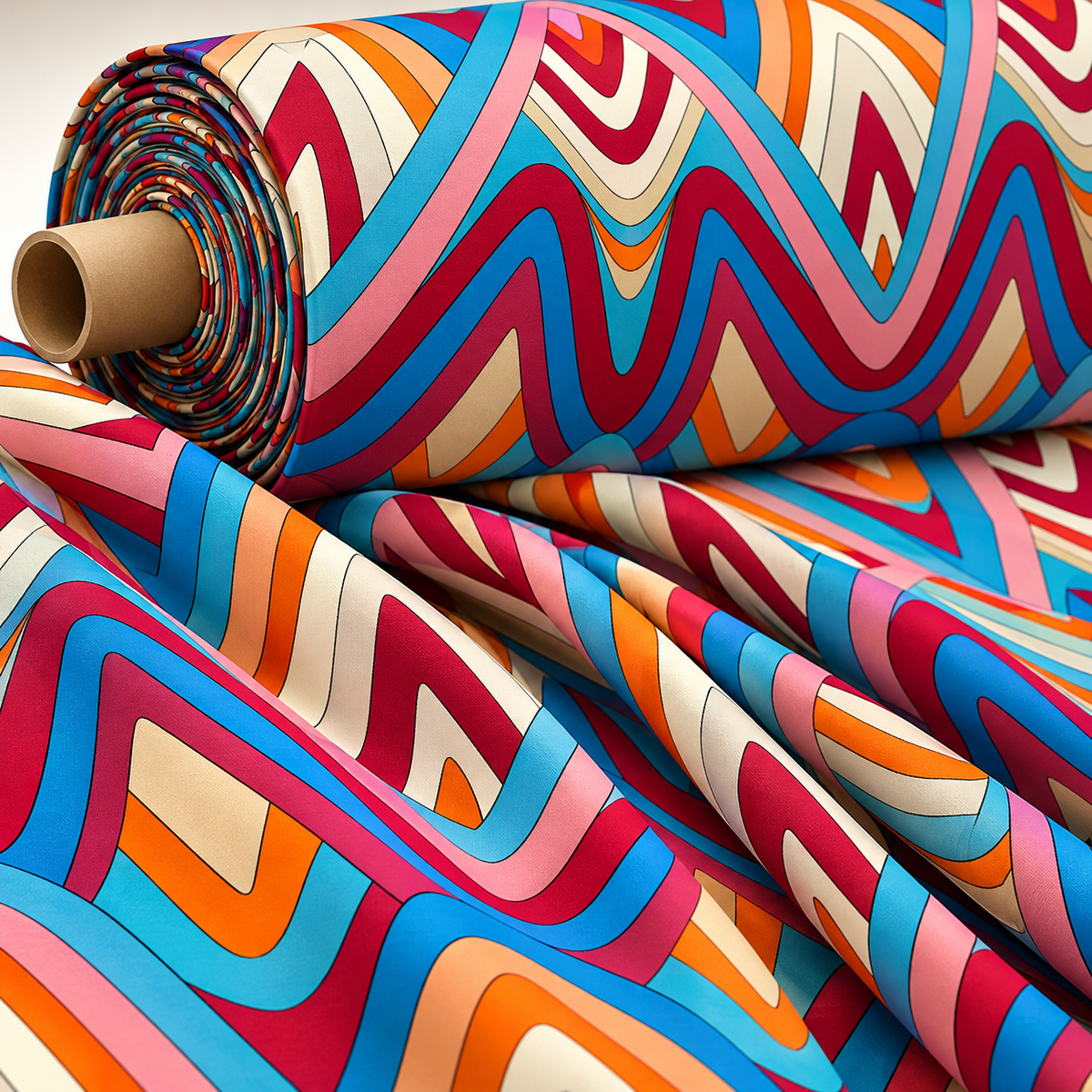 Geometric Print Fabric by the Metre - Whotex Fabrics London