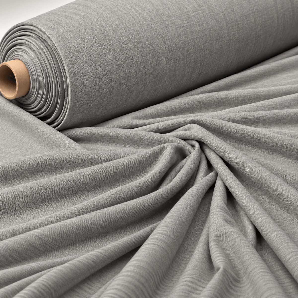 Grey Modal Stretch Jersey Fabric by the Metre - Whotex Fabrics London