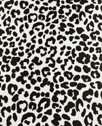 Black and white leopard print fabric pattern with irregular spots, 150cm wide, suitable for sewing projects and fashion designs