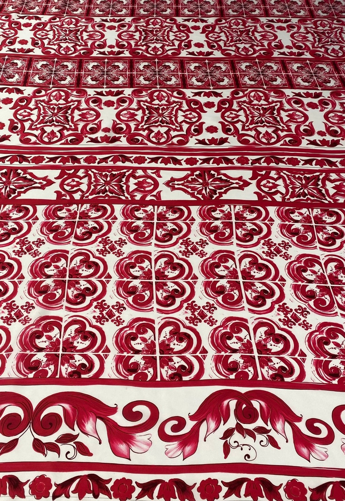 Majolica Pattern Fabric by Metre - Whotex Fabrics London