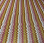 Metallic Lurex Chevron Fabric by the Metre - Whotex Fabrics London