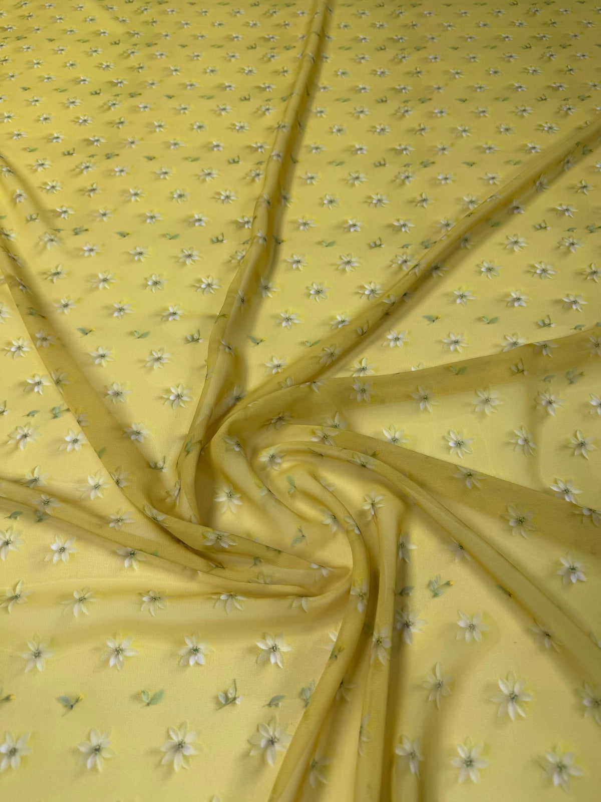 Mini Floral Chiffon Fabric by the Metre - Whotex Fabrics London