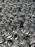 Monochrome Animal Print Fabric by the Metre - Whotex Fabrics London