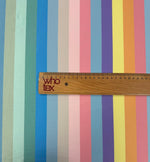 Multicolour Stripe Fabric by the Metre - Whotex Fabrics London
