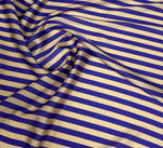 Navy Blue Stripe Fabric – Classic Diagonal Design - Whotex Fabrics London