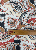 Paisley Print Chiffon Fabric by the Metre - Whotex Fabrics London