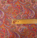 Paisley Print Stretch Spandex Fabric by the Metre - Whotex Fabrics London