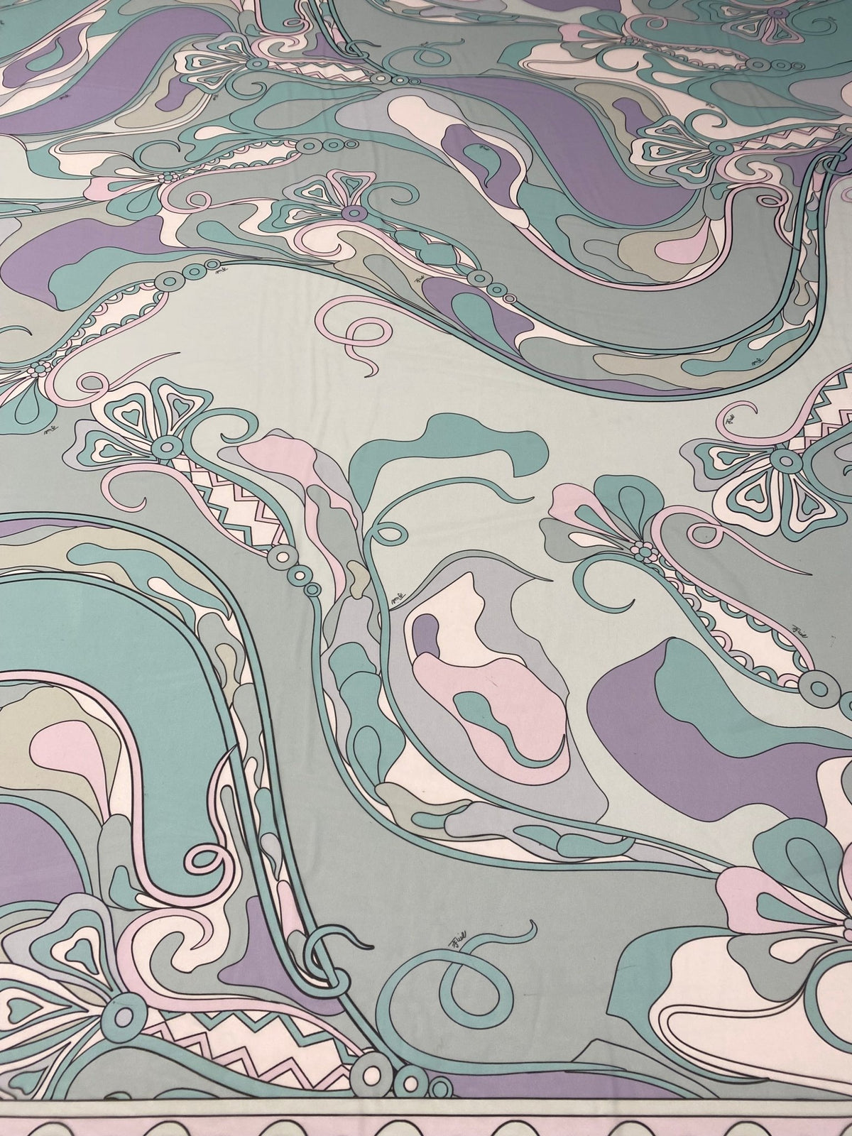 Pastel Abstract Print Chiffon Fabric Sold by the Metre - Whotex Fabrics London
