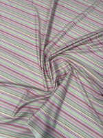 Pastel Stripe Pattern Fabric by the Metre - Whotex Fabrics London