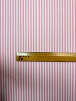 Pink and White Striped Fabric by the Metre - Whotex Fabrics London