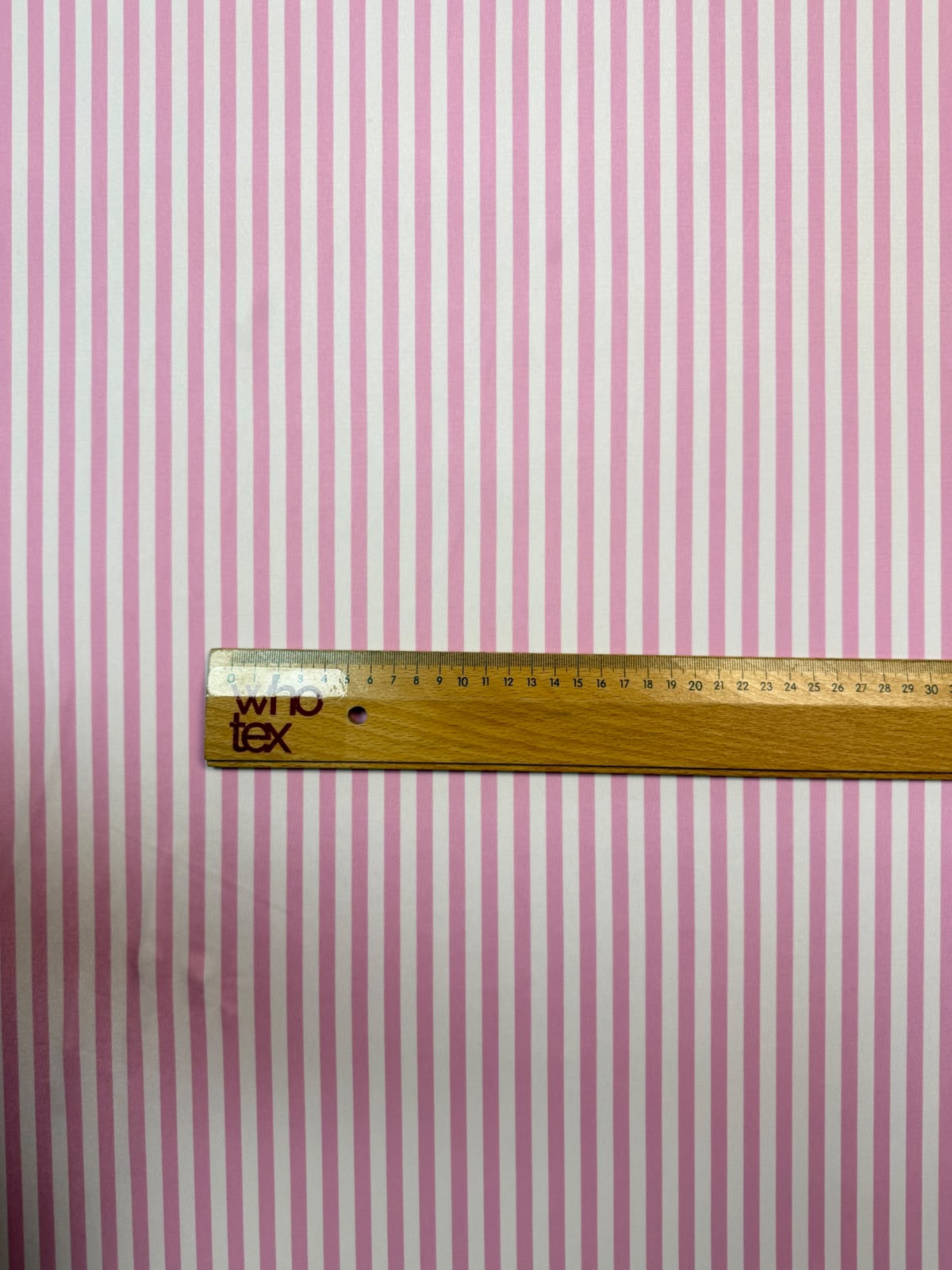 Pink and White Striped Fabric by the Metre - Whotex Fabrics London