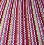 Pink Chevron Fabric by the Metre - Whotex Fabrics London