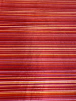 Pink Orange Striped Stretch Velvet Fabric by the Metre - Whotex Fabrics London