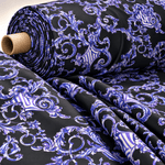 Purple Baroque Fabric by Metre - Whotex Fabrics London