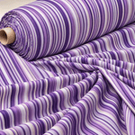 Purple Metallic Striped Fabric by the Metre - Whotex Fabrics London