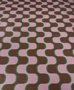 Retro Wave Lurex Fabric by the Metre - Whotex Fabrics London