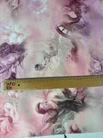 Romantic Pink Chiffon Satin Fabric by the Metre – Renaissance Art Print - Whotex Online Fabric Store