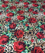 Rose Print Upholstery Fabric by the Metre - Whotex Fabrics London