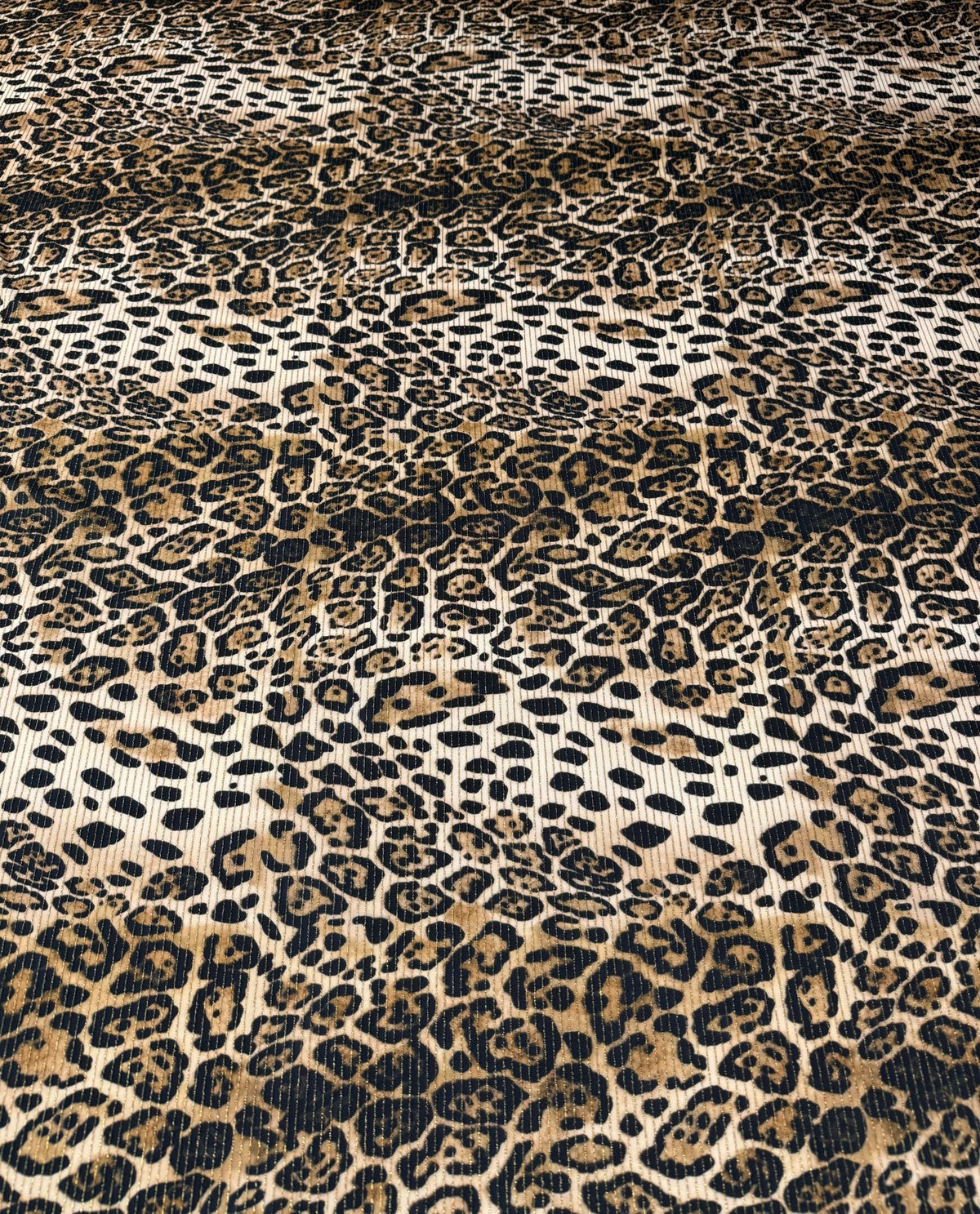 Shimmer Leopard Lurex Fabric by the Metre - Whotex Fabrics London