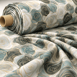 Soft Green Floral Chiffon Fabric by the Metre - Whotex Fabrics London