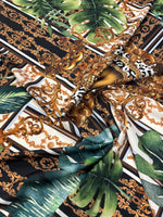 Tropical Baroque Crepe Fabric by the Metre - Whotex Fabrics London