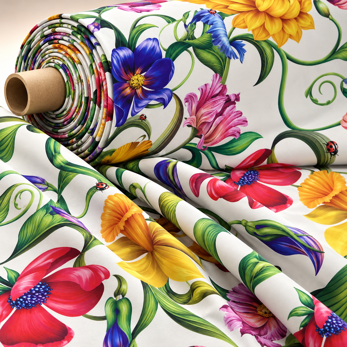 Tropical Floral Fabric by Metre - Whotex Fabrics London