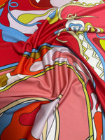 Vibrant Abstract Spandex Fabric by the Metre - Whotex Fabrics London