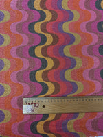 Zigzag Pattern Fabric, Shimmer Spandex Fabric, spandex 4 - way stretch fabric, Evening dress fabric - Whotex Fabrics London